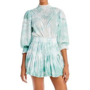 LoveShackFancy Viola Dress - NWT - Medium - Jade Mist Tie Dye